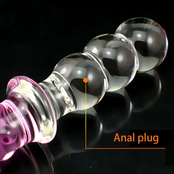Glass dildo Anal Butt Plug Crystal Glass Female Male Toys with Plump Balls and Ultra Smooth Surface LAZADASEXTOYS Anal Glass dildo Anal Butt Plug Crystal Glass Female Male Toys with Plump Balls and Ultra Smooth Surface LAZADASEXTOYS Anal