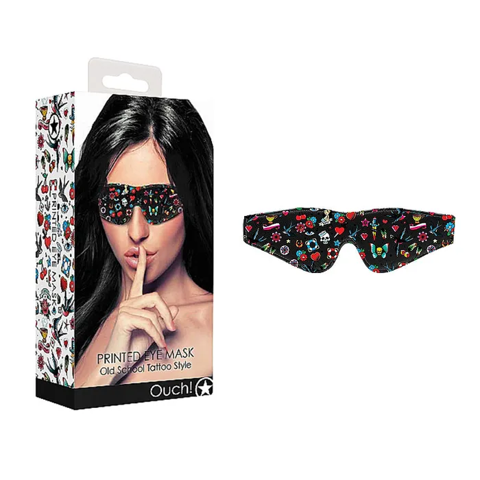 OUCH PRINTED TATTOO EYE MASK SHOTS AMERICA LLC Couples