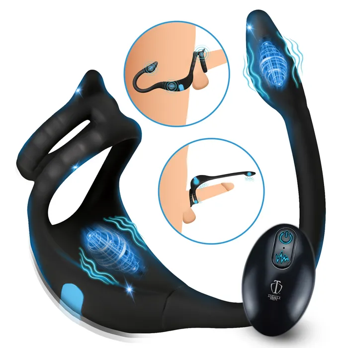 Vibrating CRing Anal Stimulator Trinity Men Male Sex Toys
