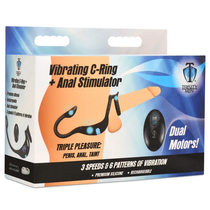 Vibrating CRing Anal Stimulator Trinity Men Male Sex Toys